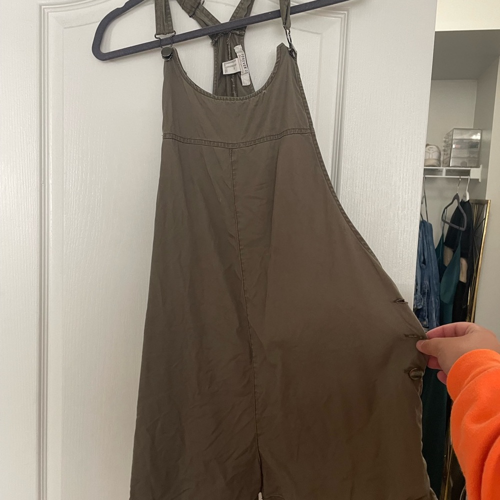 Forever 21 Army Green Overalls